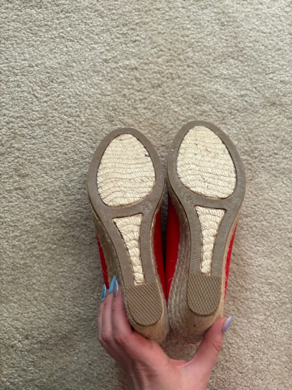 J.Crew Red Espadrilles US 7.5 - Picture 4 of 4